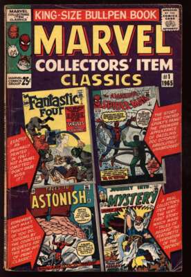 MARVEL COLLECTORS' ITEM CLASSICS #1 3.5 // JACK KIRBY COVER MARVEL COMICS 1965