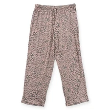 Tahari Lounge Pants Womens XL Animal Print Drawstring Pajama Soft Cozy NWT