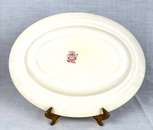 Vintage Enoch Woods Woods Burslem England Doris Serving Plate W 35cm D 28cm No D - Picture 4 of 4