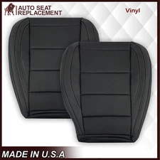 2015-2023 Ford Mustang Driver OR Passenger Perforated Vinyl Seat Cover In Black