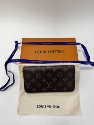 LOUIS VUITTON M42616 Monogram Canvas Zippy Wallet - Brown