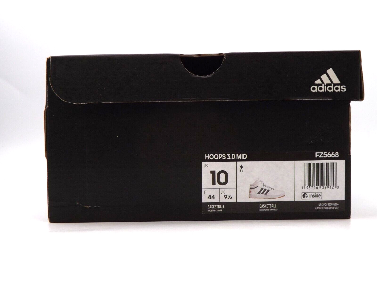 Adidas FZ5668 White/Navy Hoops 3.0 Mid Basketball Sneakers Men’s Size 10 NEW thumbnail 8