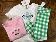 NWT Janie and Jack Set Disney Mickey Tee Spring Splash Tee  Pants 18-24 Months