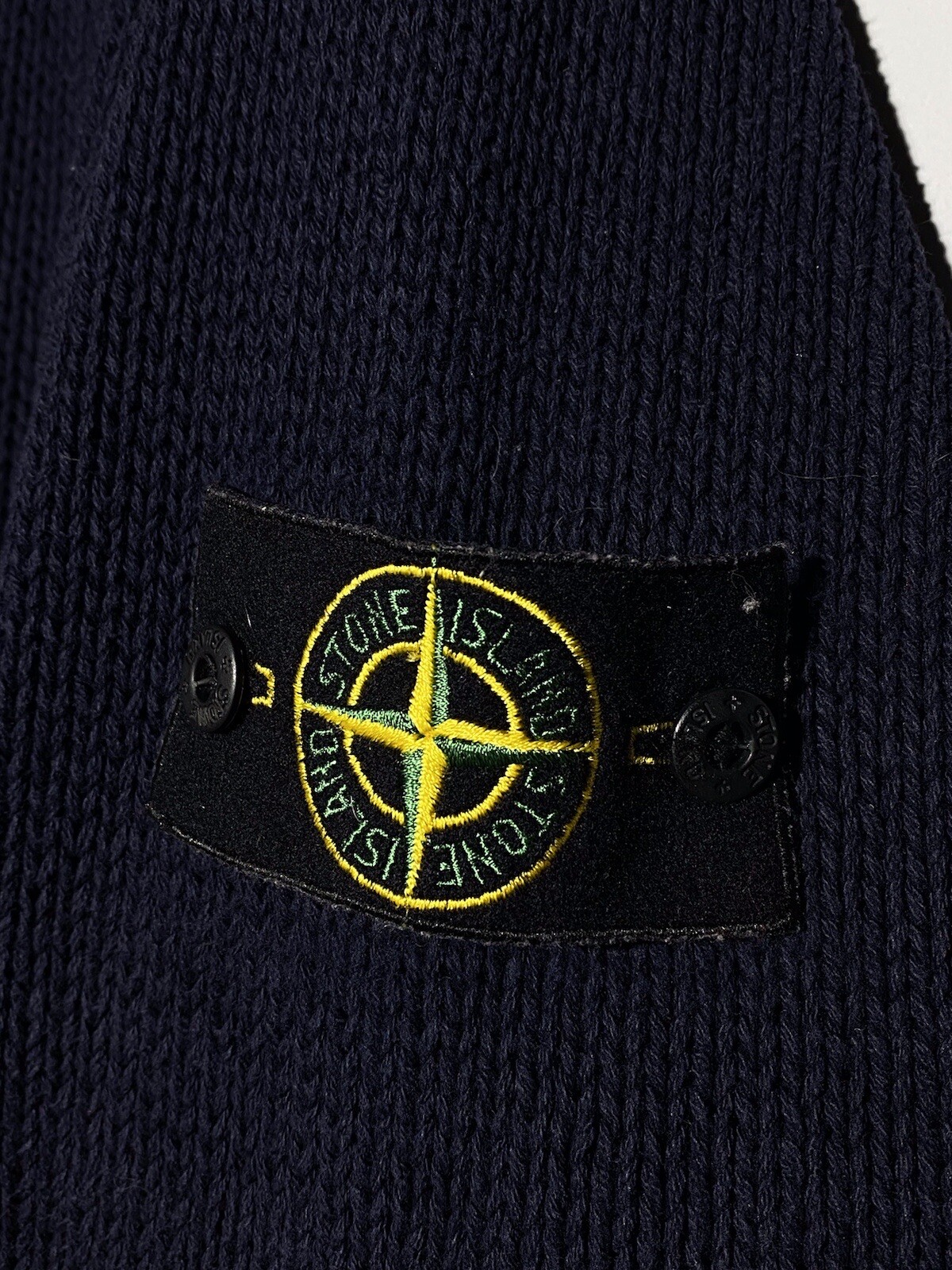 Vintage Stone Island Heavy Cotton Knit Sweater Blue S… Gem