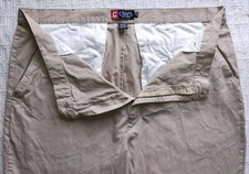 RALPH LAUREN CHAPS designer KHAKI mens cotton casual pants sz 42 x 36 *