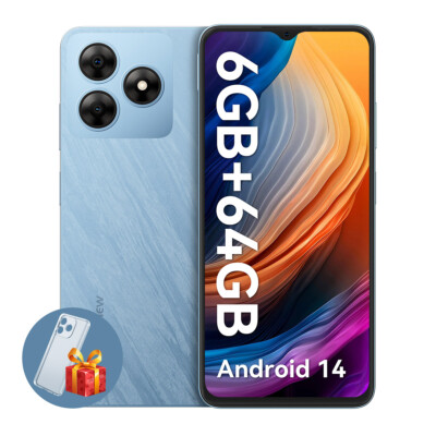 Blackview WAVE 8C 4G Smartphone 6GB+64GB 6,56'' Handy Ohne Vertrag Android 14