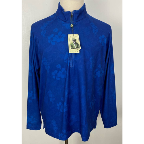 NEW Donald Ross Year Rounder 1/4 zip floral performance golf pullover
