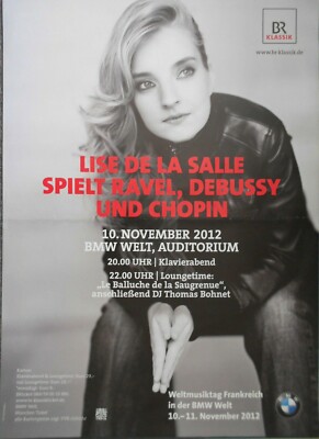 LISE DE LA SALLE 2012 MÜNCHEN - orig. Concert Poster - Konzert Plakat - A1 - F/U