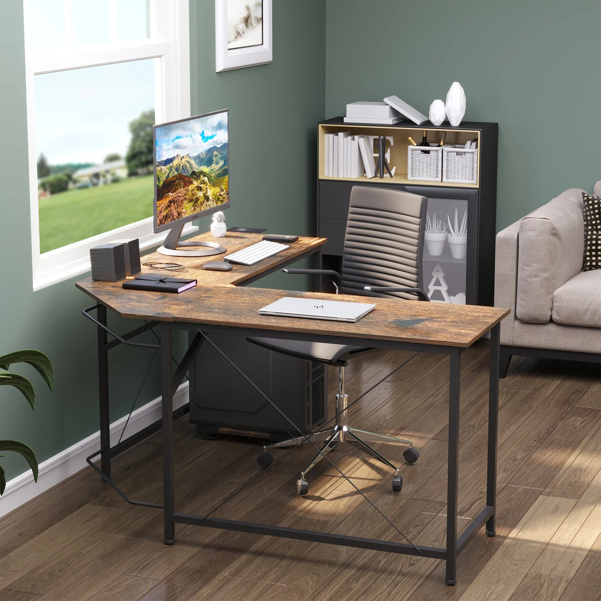 L shaped on sale pc table