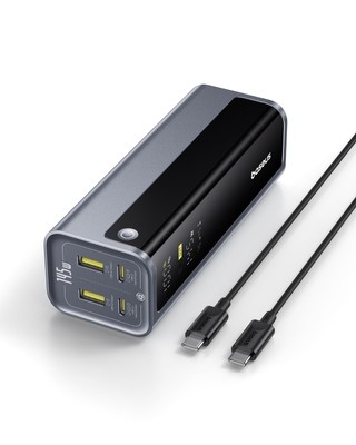 Baseus 145W Power Bank 20800mAh 4-Port Laptop Portable Charger 77Wh PD Fast C...