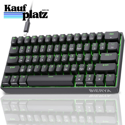 Dierya DK61se Gaming Tastatur | Red Linear Switch | Ultra-Compact Mini 6...