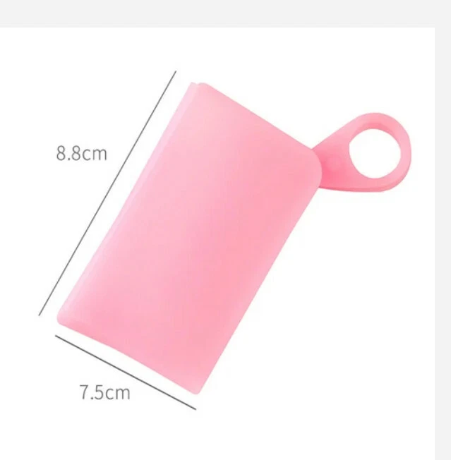 Face Mask Case Protector - Foldable - Wallet and Pocket size PINK US FAST SHIP - Image 2 of 4