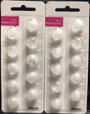 2 Packs Oticon 12mm Power Rite Domes. 10 Domes/pack, 20 Domes Total.