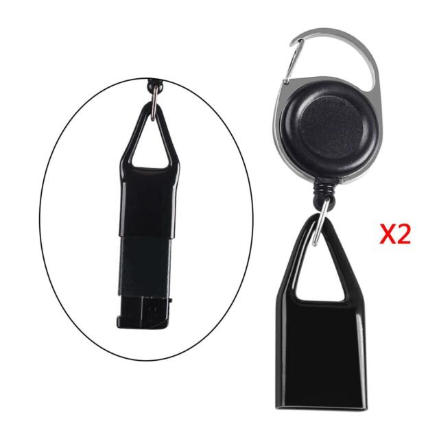 2x Retractable Keychain with Clip Smoking Accessories Lighter Holder Sleeve GN10521
