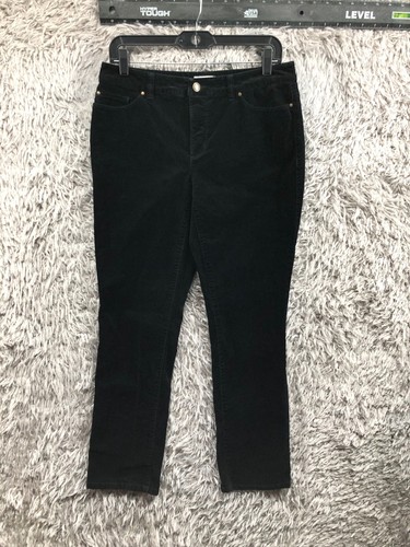 Pantalon Crop Noir Charter Club - Taille 8, Coupe Droite, Occasion Très Bon état