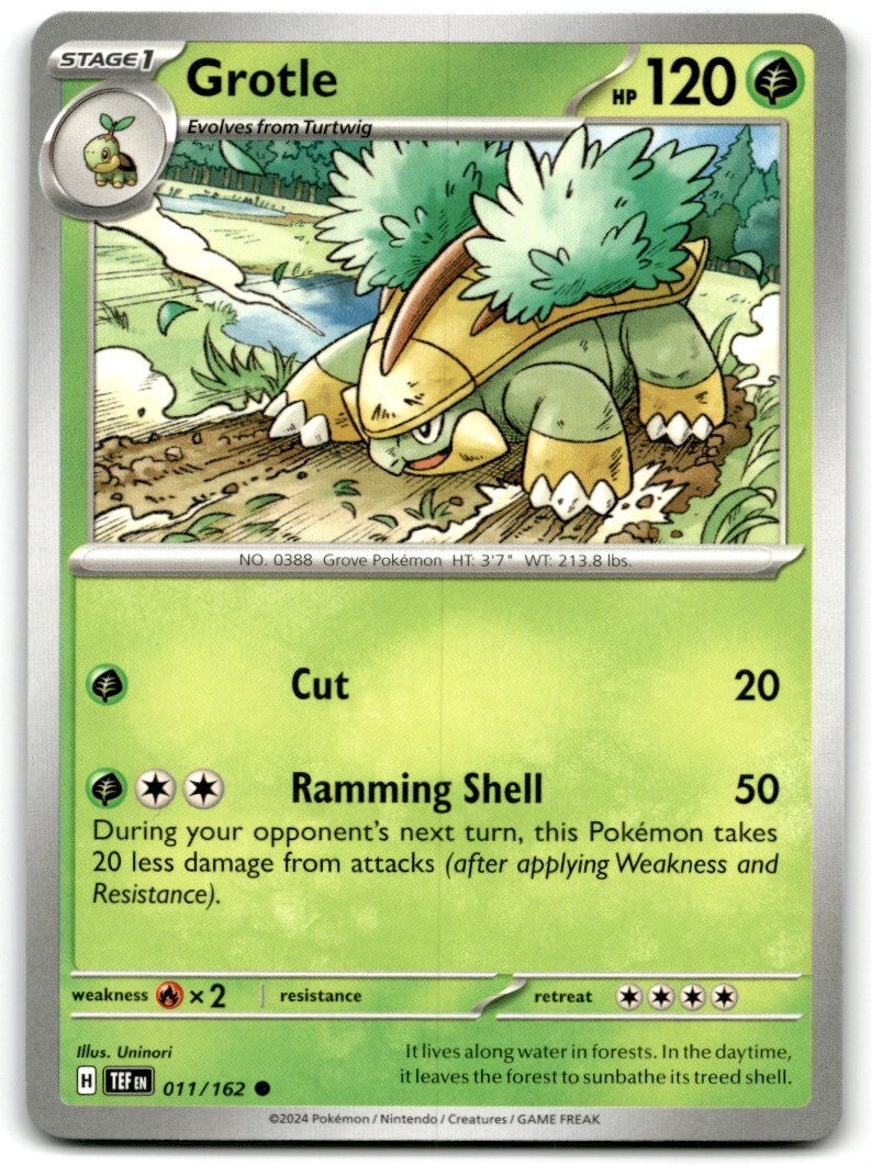 grotle pokemon card value Grotle Pokemon Temporal Forces Illustration Rare Holo #164 CGC 10