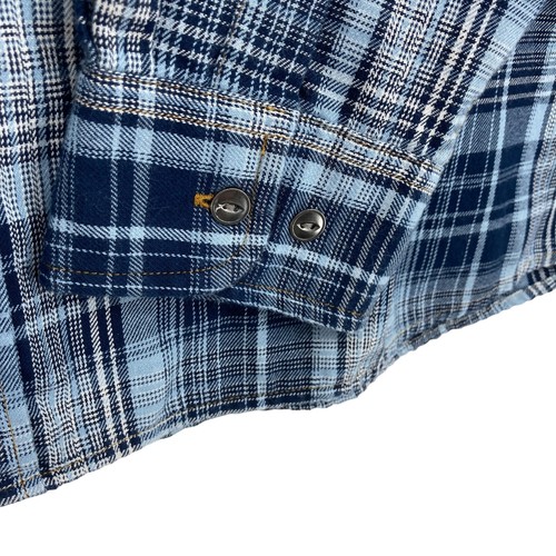 Bob Timberlake Button Up Shirt Mens XL Blue Plaid Cotton Long Sleeve Pockets - Picture 14 of 20