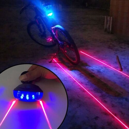 3X(Fahrrad Rücklicht Radfahren rote Lichter wasserdicht Fahrrad Warnleuchte mit 2  - Bild 1 von 7