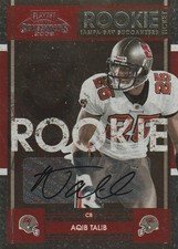 2008 Playoff Contenders Rookie Ticket Auto Aqib Talib #107