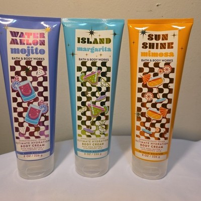 Bath & Body Works BODY CREAM Sunshine Mimosa ISLAND MARGARITA Watermelon Mojito 