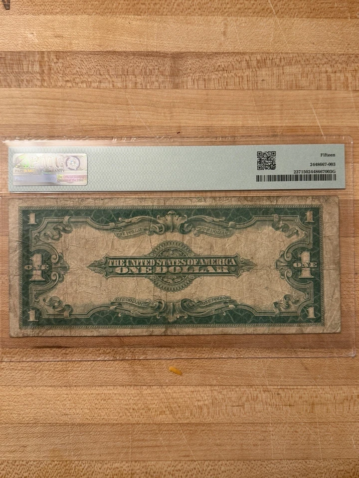 1923 $1 Silver Certificate PMG 15 Fine Fr.237 Speelman White Large Size Note - Image 2 of 2