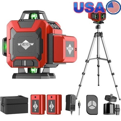 Laser Level 360 Self Leveling with Tripod 4D Lazer Level,4x360° Cross Line Laser