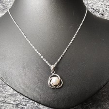 Collana Con Catena A Sfere In Argento Sterling Massiccio 925 Con - Foto 4