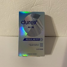 Durex Air Condoms 10 count Regular Fit Ultra Designed To Maximize Sensitivity
