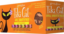 Tiki Cat Grill Wet Cat Food, Variety Pack, 2.8 Oz. Cans 12 Count