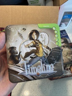 Asmodee Timeline Diversity Card Game in Original Tin 100% Compete w Instructions