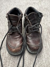Vtg Dr. Martens 90s Brown Boots 9275 Made in England Women's Size US 4 Y2K
