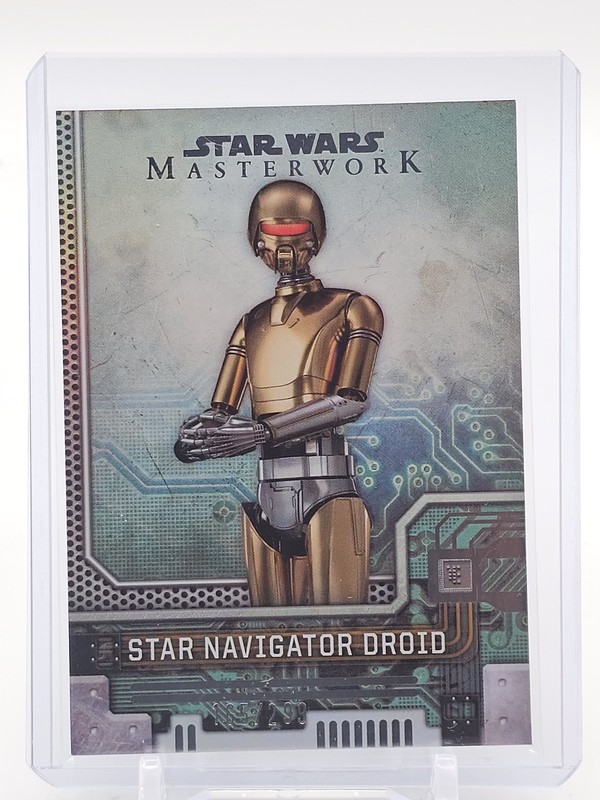 STAR NAVIGATOR DROID TOPPS STAR WARS MASTERWORK #SHOC-9 /299 Q4770