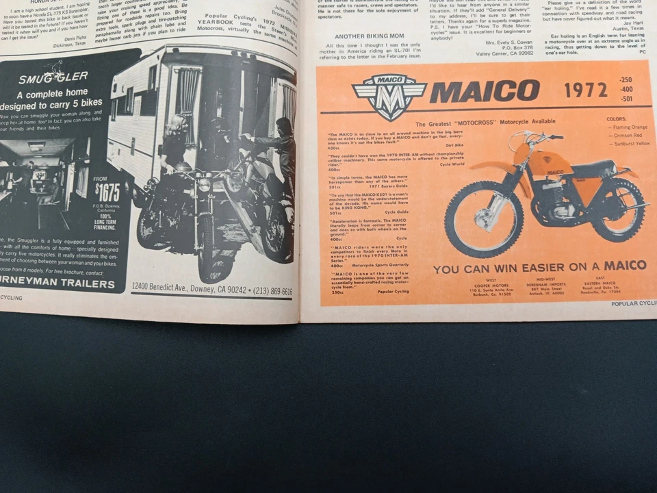 POPULAR CYCLING JUN 72 Maico Radial 400MX AJS 400MX Papá Cómprame una Bicicleta Daytona  Foto 4 de 4