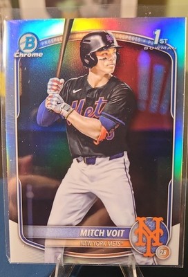 2025 Bowman Draft - Chrome Mitch Voit #BDC-71 Refractor (RC) - METS