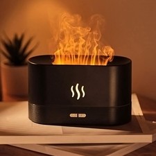 Flame Air Diffuser Air Humidifier, Mini Humidifier Desktop Air Aroma Diffuser