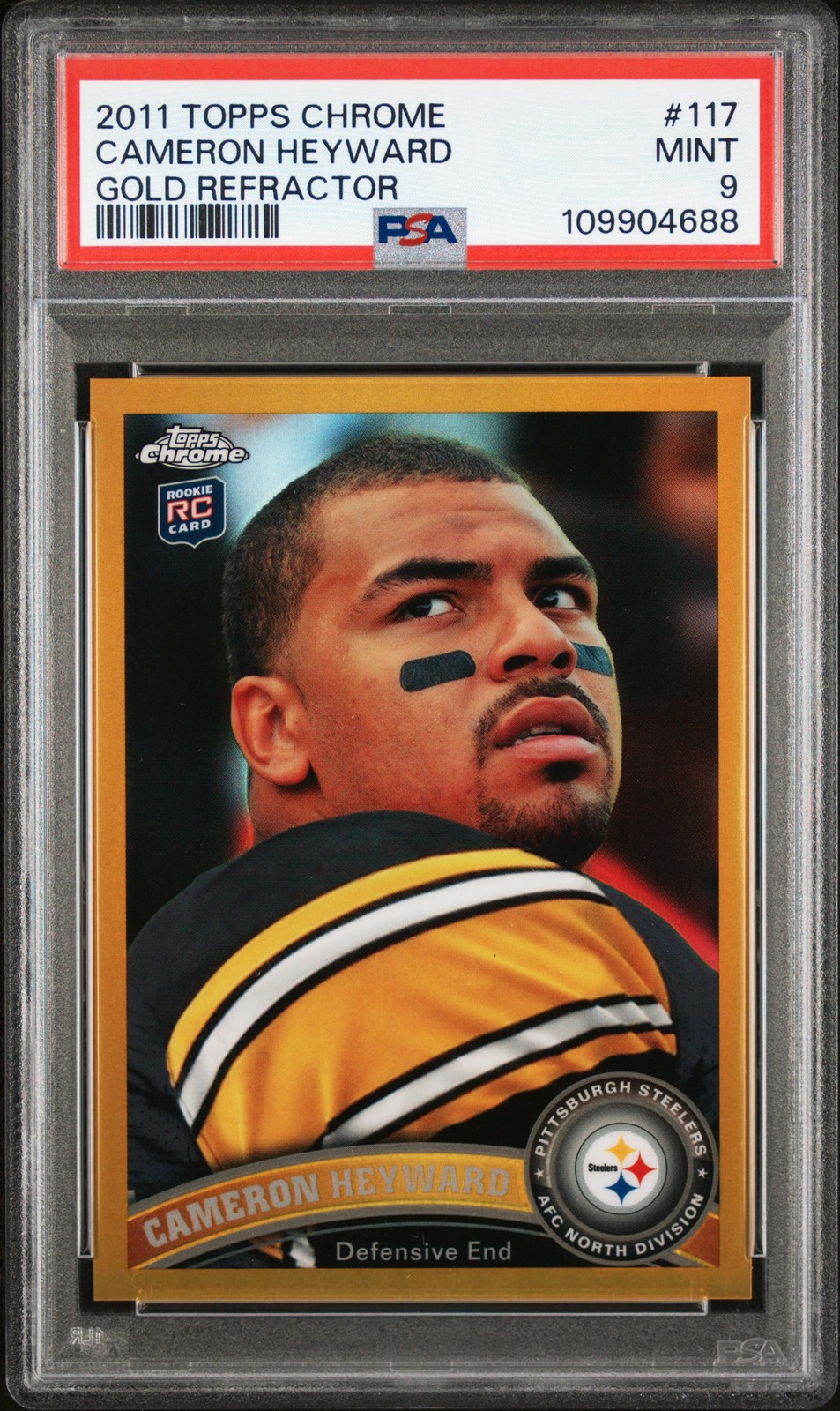 Cameron Heyward Topps Chrome #117 Gold Refractor