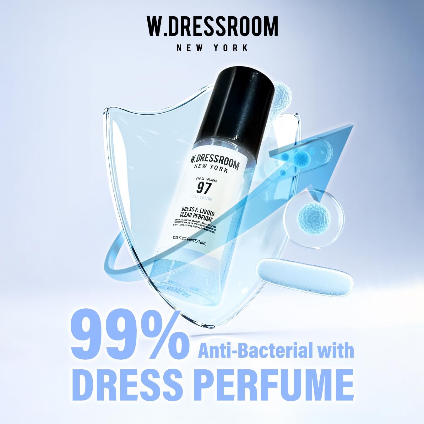 Natural Textile Deodorizer Spray 2.36 Fl Oz Long Lasting Odor Neutralizer