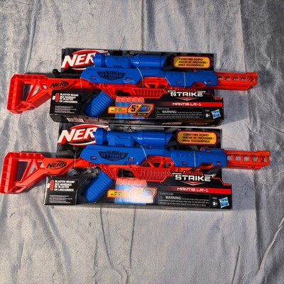 NERF-Alpha Strike-Lot of 2-Dart Sniper Rifle  MANTIS LR-1 with Scope & Darts 