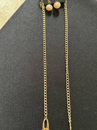 NECKLACE & EARRING SET NWT STATEMENT PIECE STUNNING GORGEOUS - Picture 3 of 5