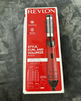 #ad Revlon RV440RED Ionic Ceramic Hot Air Kit 1200W 3pc Set Red Concentrator $25.00