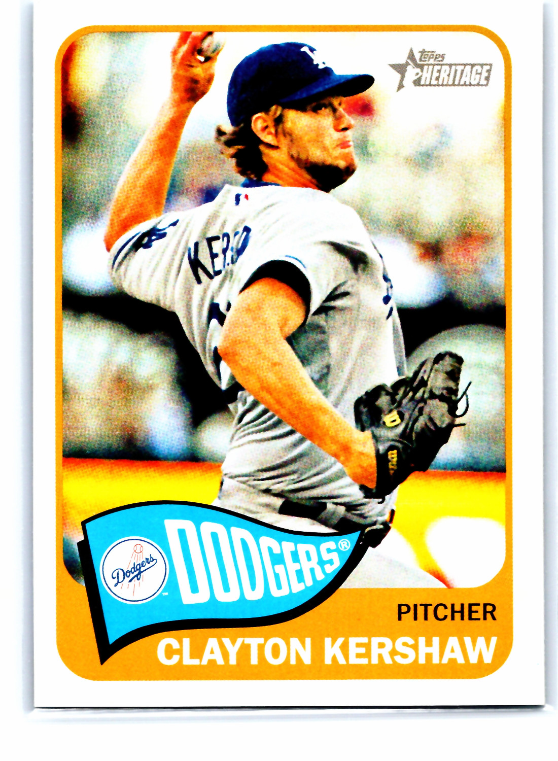 2014 Topps Heritage - Action Variation Clayton Kershaw #300 SP
