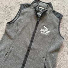 Bird Dog Whiskey Cutter & Buck Spark Systems Full Zip Vest Gray Women’s M