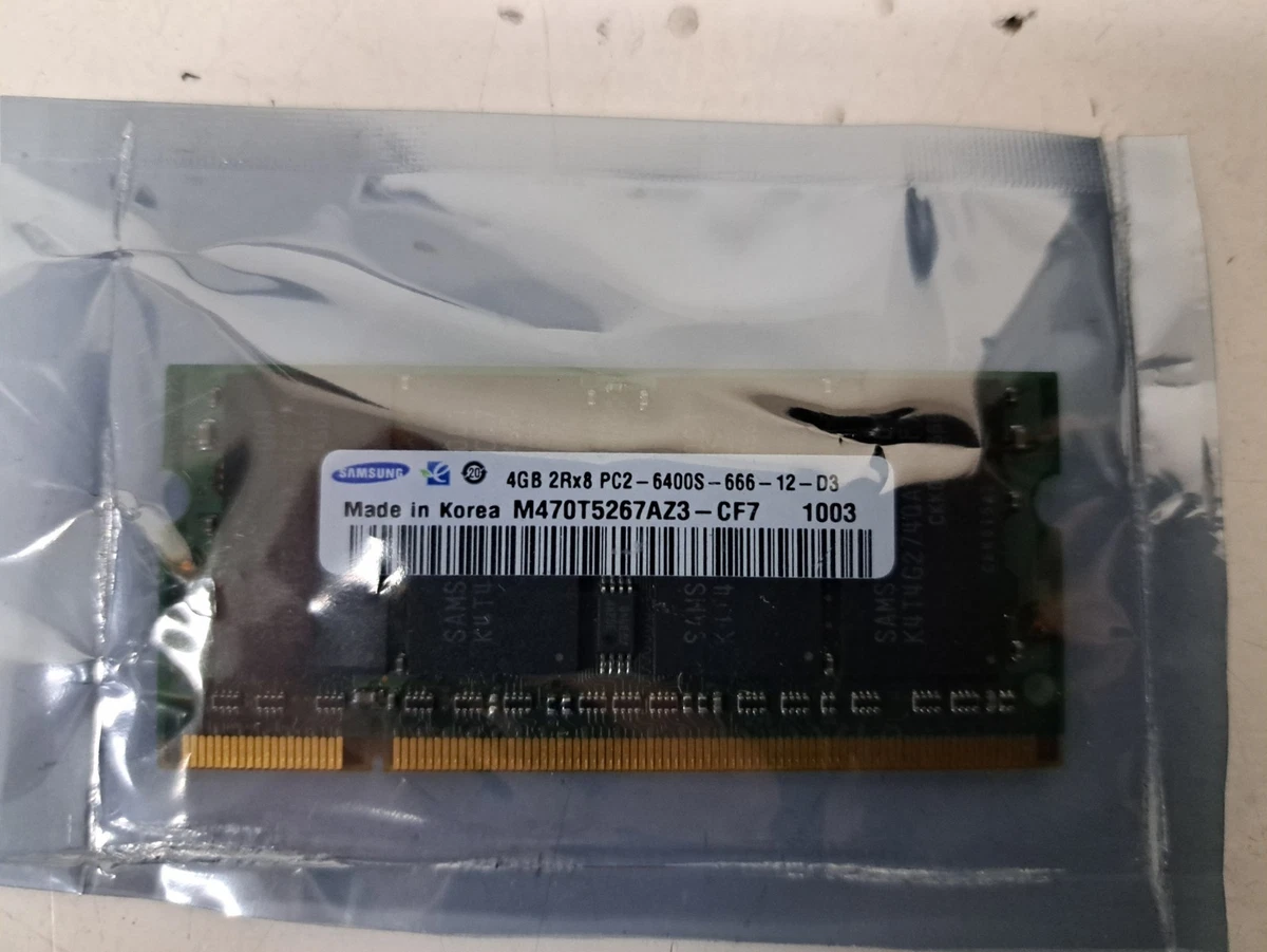 小*一様 【レア・中古】サムソン メモリー　PC2-6400S DDR2 (4G 4gb Pc2 6400 Ddr2 800mhz Sodimm for sale | eBay