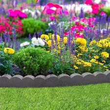Flexi Curve Scalloped Garden Edging Rubber Landscape Scallop Lawn Border Edging 