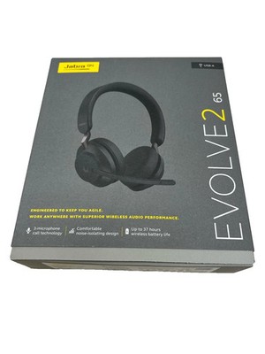Jabra Evolve2 65 Stereo Wireless Headset - Black 26599-999-999 | eBay