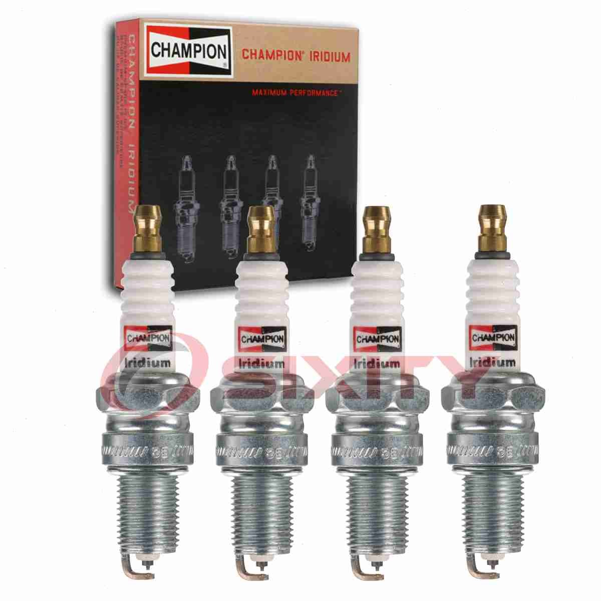 4 pc Champion Iridium Spark Plugs for 1950-1951 Austin Devon 1.2L L4 zv