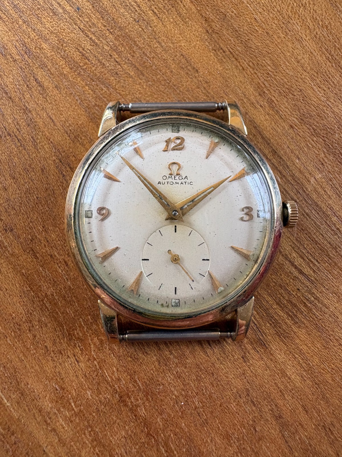 Sub 14k Vintage Nice Seconds Omega Gold 1950 Watch Bumper Filled Dress Automatic - vintagewatches.pk