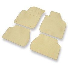 Fußmatten Velours für Kia Rio I (2000-2005) Automatten Autoteppiche Beige