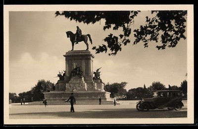 Roma, Monumento a Garibaldi, Ansichtskarte 