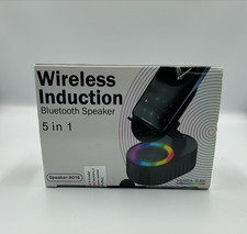 5-in-1 Wireless Induction Bluetooth Speaker Phone Holder RGB Light Rechargeable